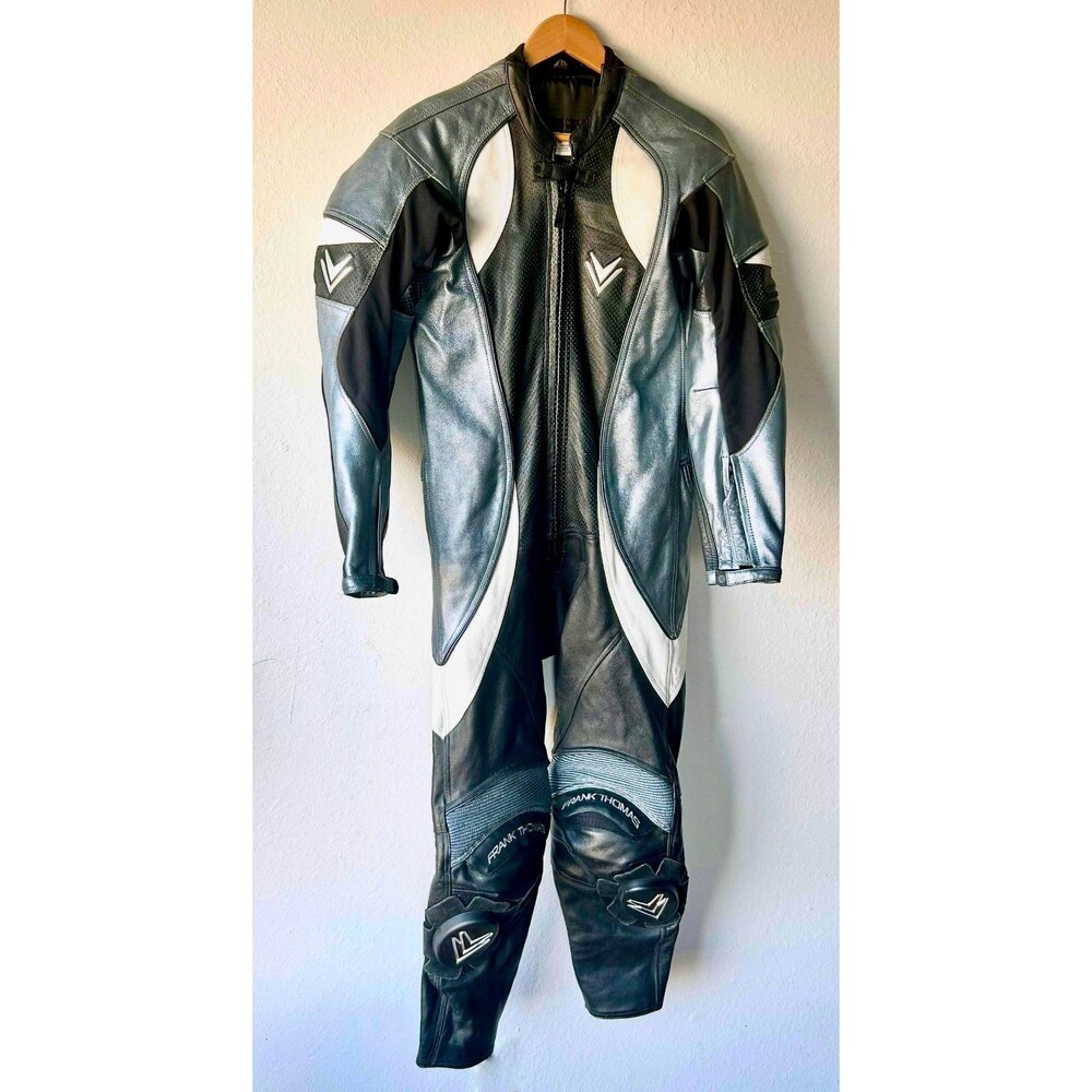 Frank Thomas Titanium One-Piece Leather Motorcycle Suit UK 38/EU 48(US S)